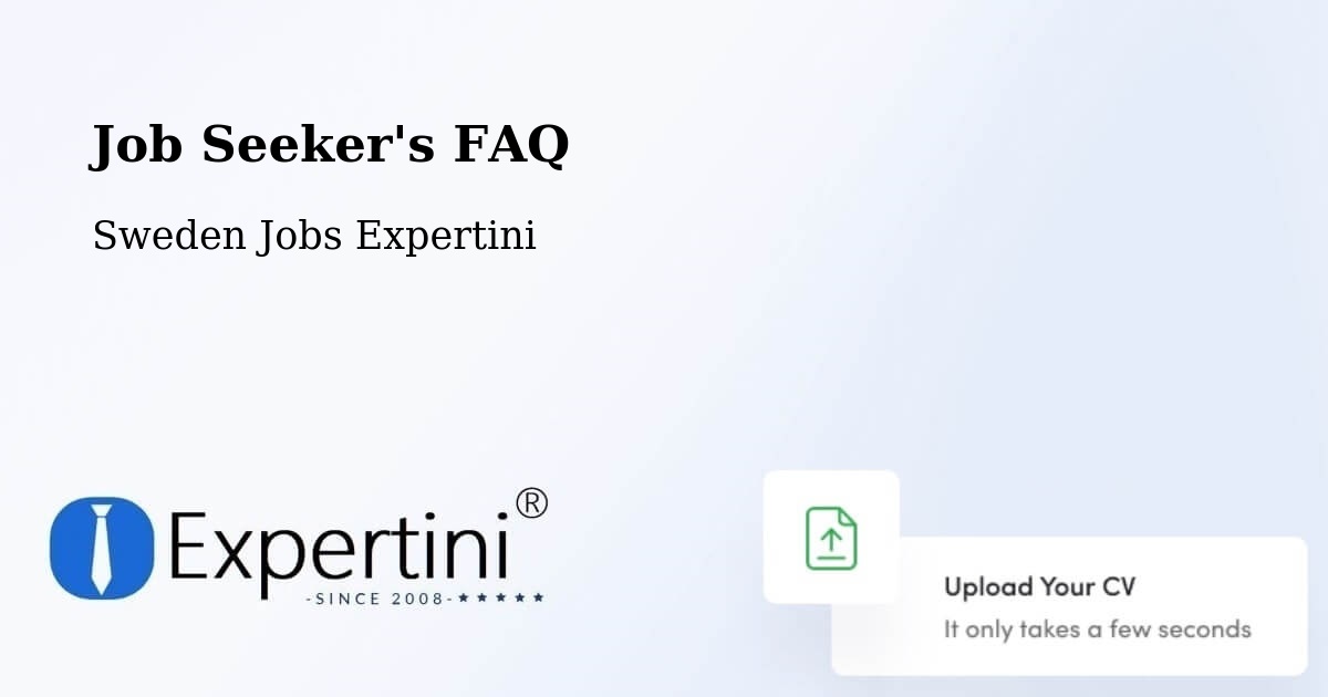 Job Seeker FAQ – Borås - Sweden Jobs Expertini