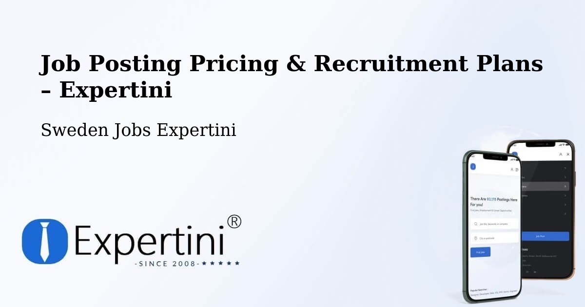 Job Posting Pricing & Recruitment Plans – Borås - Borås, Sweden Jobs Expertini